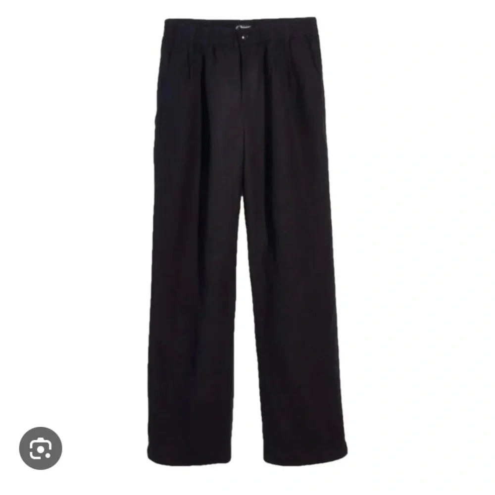 Madewell Crop Linen Pants - Picture 1 of 4